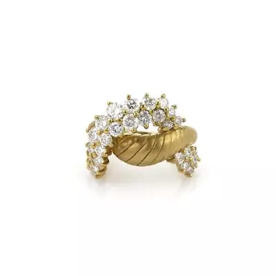 $3143.99 • Buy Jose Hess 2.00ct Diamond 18k Yellow Gold Interlace Design Band Ring Size 6