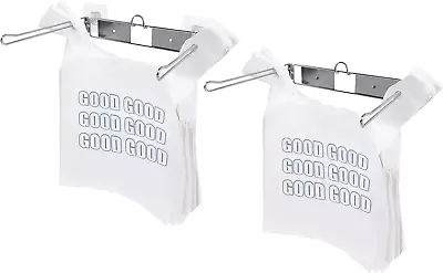 2 Pack T-Shirt Bag RackStore Bagging StandT-Shirt Bags Holder Wall Mount Plast • $24.15