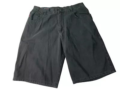 Ecko Unlimited Shorts Mens Size 38 Black Baggy Relaxed Faded Heavyweight Denim • $19.99