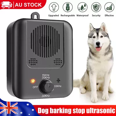Dog Barking Stop Ultrasonic Anti Bark Device Tool 30 Days Automatic Bark Control • $23.95