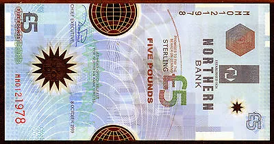 £10.95 • Buy Northern Bank Ltd Belfast £5 Five Pound Banknote Plastic Polymer Money 1999 2000