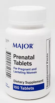 Major Prenatal Vitamins 100 Tablets - Exp Date 04-2025 • $9.95