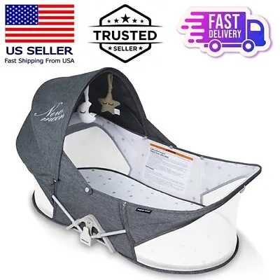 Beberoad Love Baby Travel Bassinet Portable Baby Bed Mini Crib With Mosquito Net • $25.50