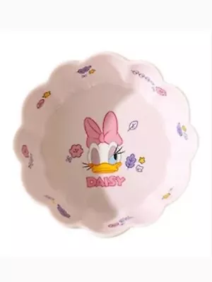 Ceramic Disney Daisy Duck Cereal Soup Bowl Pink Cute Children's Child Girl Plate • £0.99
