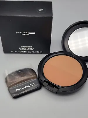 MAC STUDIO WATERWEIGHT POWDER / PRESSED •Medium Plus• 15g .50 OZ  • $17.99