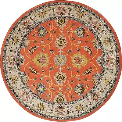 Round Hand-Tufted Carpets Traditional & Classical Wool Area Rug • $481