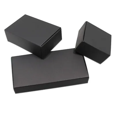 White Black Kraft Paper Packaging Boxes Small Gift Craft Reusable Wedding Favor • $278.86