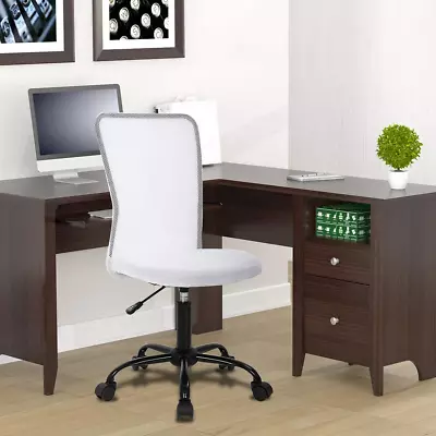 Simple Mesh Office Chair Ergonomic Office Chair Armless Home Office Chair Adjus • $82.87