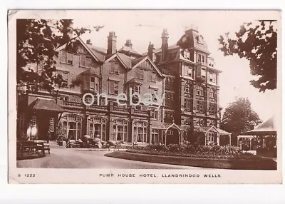 RPPC Postcard Llandrindod Wells Pump House Hotel Posted 1913 • £3.99