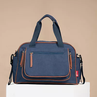 £35.99 • Buy Changing Bag Diaper Bags Designer Baby Backpack Nappy Mummy Tote Navy Blue