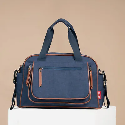 Changing Bag Diaper Bags Designer Baby Backpack Nappy Mummy Tote Navy Blue • £29.99