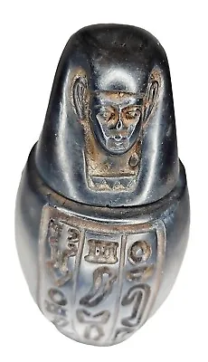 Egyptian Canopic Jar Reproduction  Souvenier 4  X 2  X 2  • £24.12