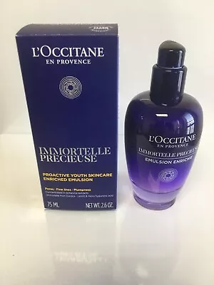 L’Occitane Immortelle Precieuse Proactive Youth Skincare Enriched Emulsion 75 ML • $50