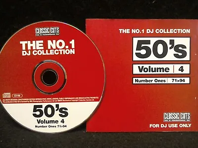 The No. 1 DJ Collection (Classic Cuts) 50's Volumei 4  Nos  71-94 • £5.49