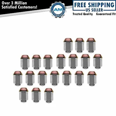 Wheel Lug Nut Cap Style Kit Set For Chevy GMC Ford Lincoln Mercury • $78.90