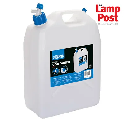 Draper 23247 25 Litre Water Container With Tap Garage - Ideal For Camping ! • £26.99