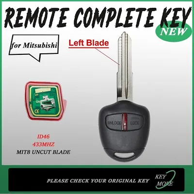 For Mitsubishi L200MonteroPajeroShogunTriton Remote Car Key MIT8 Uncut Blade • $14.30