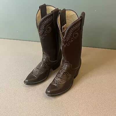 Vintage Womens Olathe Boot Co. Leather Western Cowboy Boots 11 97046 5.5 B USA • $35