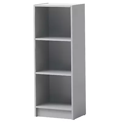 Narrow Bookcase Storage Unit Modern Wooden Adjustable Shelves CD Books 6 Colours • £41