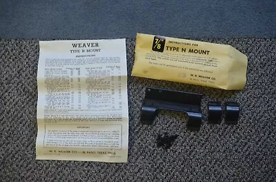 Weaver N5 Side Scope Mount 7/8 Inch Collector Grade Condition • $24.99