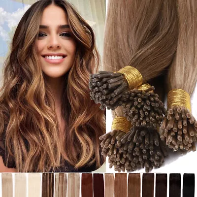 I-Tip Stick 100% Remy Human Hair Extensions Pre Bonded Keratin Fusion Thick 0.5g • $93.88