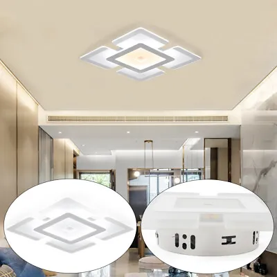 Home LED Ceiling Light Chandelier Crystal Pendant Lamp Modern Lighting Fixture • $25.01