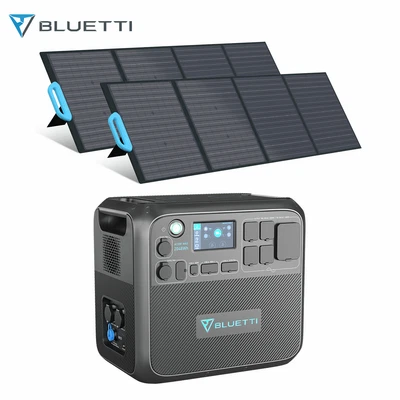 $2597 • Buy BLUETTI Generator AC200MAX 2048Wh Portable Power Station +2x PV200 Solar Panels