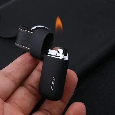 Mini Keychain Torch Lighter Free Fire Flint Butane Gas Lighter Pocket Pendant • $19.99