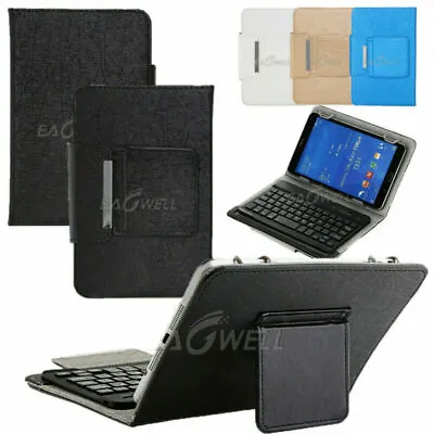 For Most 7  8  10  10.1  INCH Tablet Universal Leather Stand Case Keyboard Cover • $21.99