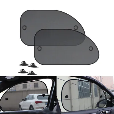 2PCS Car Side Rear Window Screen Sun Shade Mesh Cover Windshield Sunshade Visor • £2.95