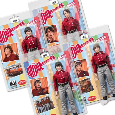 The Monkees 8 Inch Retro Style Action Figures Red Band Outfit: Set Of All 4 • $89.99