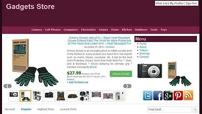 Gadgets Store Automated Amazon Affiliate Website Make Money + Free Hosting • $12