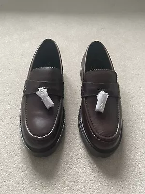 £20 • Buy Walk London Men’s West Tassel Loafers In Tan Leather UK Size 9