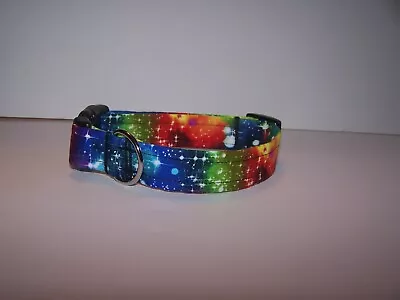 Wet Nose Designs Heavenly Rainbow Tie Dye Dog Collar Tye Dye Celestial #2 • $7.99