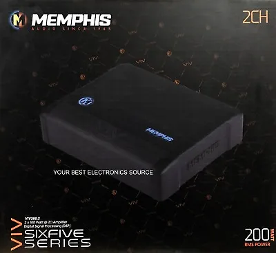 NEW Memphis Audio VIV200.2 SixFive Series 2-Channel Car Audio Amplifier • $189