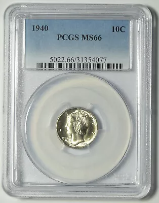 1940 Mercury Dime PCGS MS-66 #54077 • $42.50