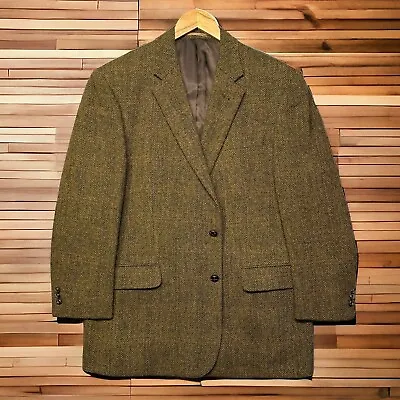 Original Borders Tweed Scottish Mens Wool Sport Coat Jacket Blazer Size 44R EUC • $79.99