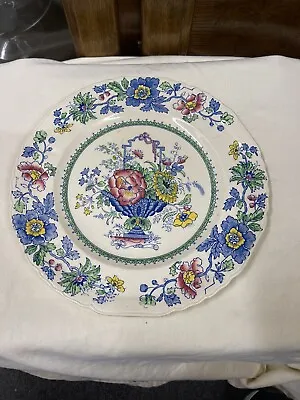 Vintage Masons Ironstone China Floral Patterned Bowl  And Dinner Plate • £15