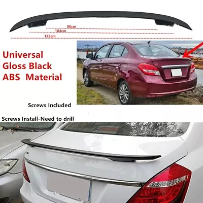 For Mitsubishi Mirage G4 2017-2020 Universal 50'' Painted Rear Trunk Spoiler Lip • $69.99