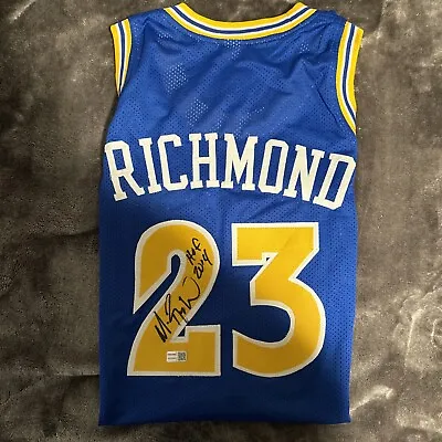 Mitch Richmond Autographed Golden State Warriors Jersey Tristar Sticker COA • $100