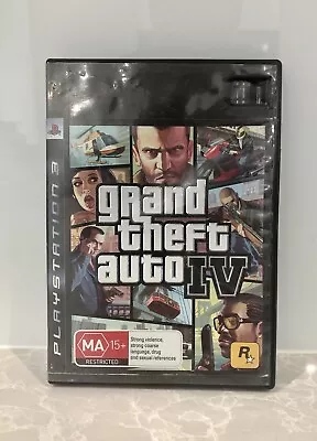 Grand Theft Auto 4 IV - Playstation 3 PS3 PAL GENUINE No Inlay Or Booklet • $8.95