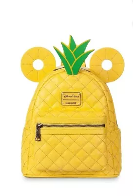 Disney Parks Loungefly Minnie Mouse Pineapple Mini Backpack - NWT  • $275.99