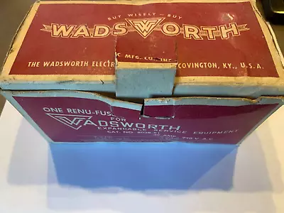 New Wadsworth 8038-81 30 Amp 240 Volt Fuse Block And Pullout Fuse Holder • $95