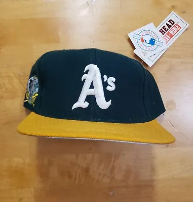 Oakland Athletics Blockhead 90's Vintage Hat Snapback American Needle NWT MLB • $285