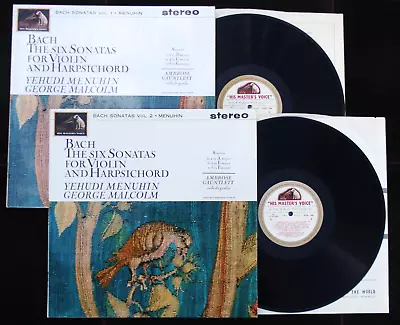 Bach: Violin Sonatas - Menuhin **HMV ASD 489 / 490 ED1 2LP** • £31