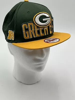 GREEN BAY PACKERS NFL New Era 9Fifty Under-Bill Spell Out Snap Back Ball Hat Cap • $14.99