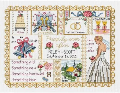 Janlynn Cross Stitch Kit - Wedding Collage  • £24.75