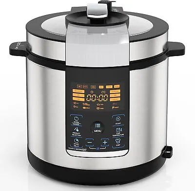 Electric Pressure Cooker 6.34QT 14-in-1 Multi-Cooker Stainless Steel Instant Pot • $75.99