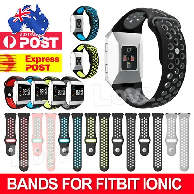 $10.95 • Buy Silicone Replacement Band Sport Bracelet For Fitbit Ionic Watch Strap Watchband