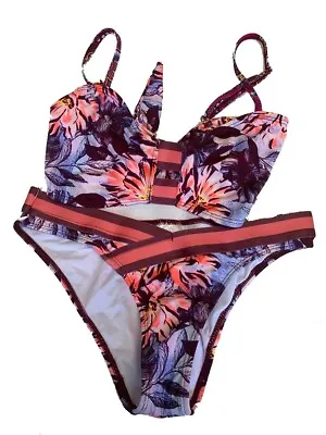 BaBalu Beachwear 2 Piece Bikini Floral Print Sets Medium • $74.99